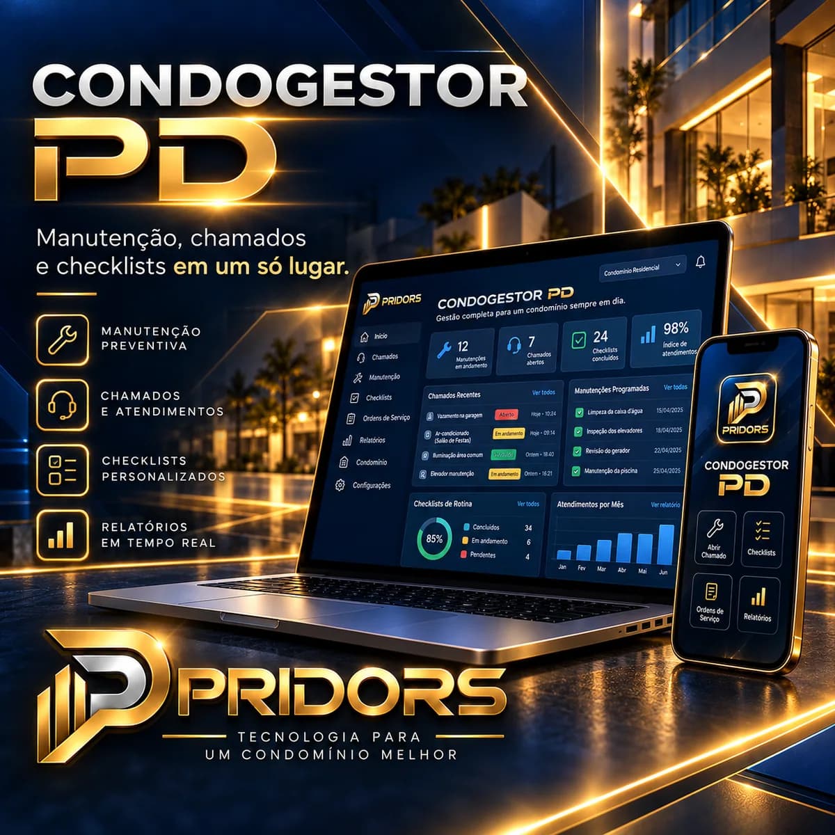 Arte original de apresentação do CondoGestor PD